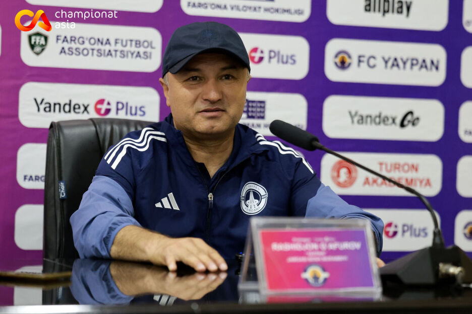 "Yaypan" bosh murabbiyi Rashid Gʻofurov: "Futbolchilarimizning oʻyindan oldin oyoqlari qaltirayotgandi. Bunday maydonda istalgan jamoa qiynaladi"