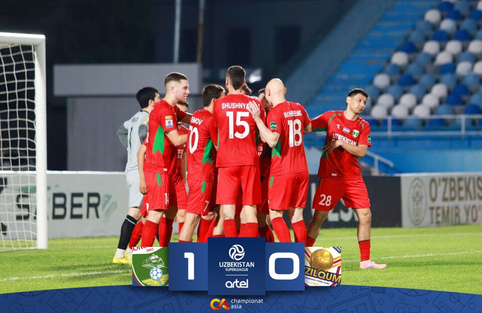 Superliga. "Lokomotiv" penaltidan urilgan gol evaziga "Qizilqum"ni magʻlub etdi