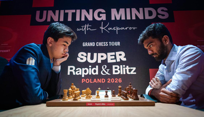 Grand Chess Tour. Sindarov Gukeshga mag‘lub bo‘ldi: o‘zbekistonlik shaxmatchi Polshadagi nufuzli turnirda muvaffaqiyatsiz ishtirok etmoqda