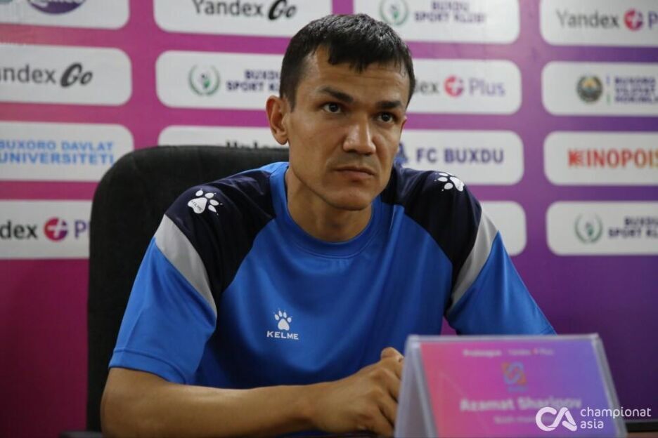 Azamat Sharipov: "Bizning oʻyin uslubimizga ham maydon halaqit qildi"