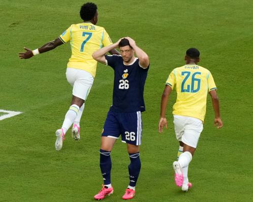 Skotlandiyaning Jahon Chempionatidagi umidi xiralashdi, Braziliya g'alaba qozondi