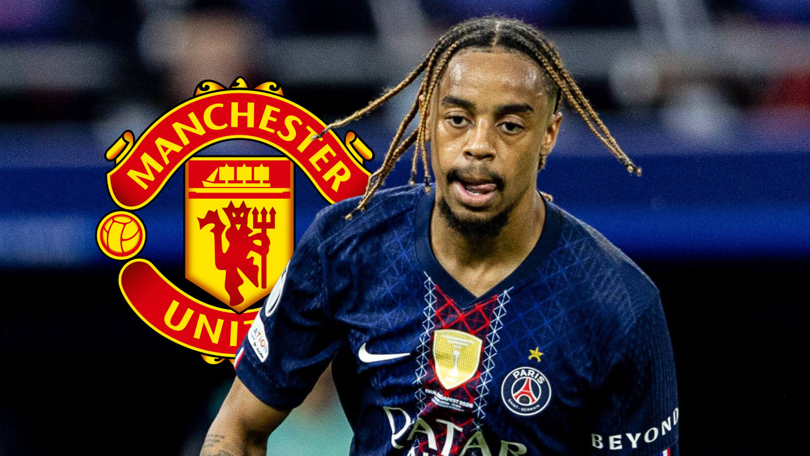 Man Utd 'PSJ'ning Barcola'sini qo'lga kiritish imkoniyatiga ega