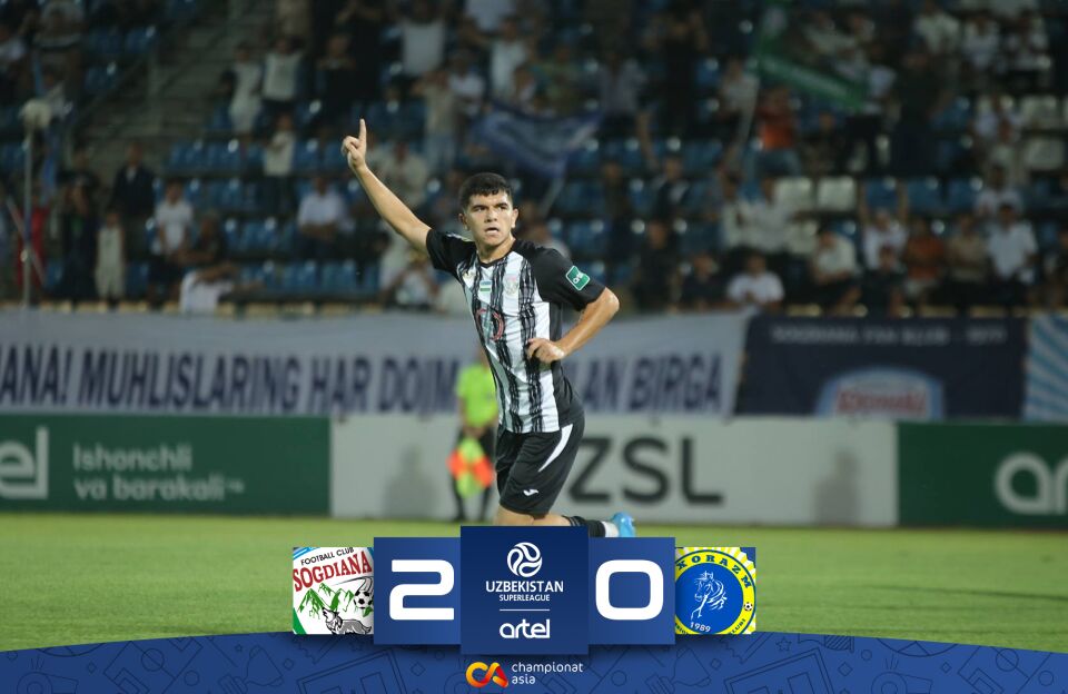 Superliga. "Soʻgʻdiyona" oʻz uyida "Xorazm"dan ustun keldi
