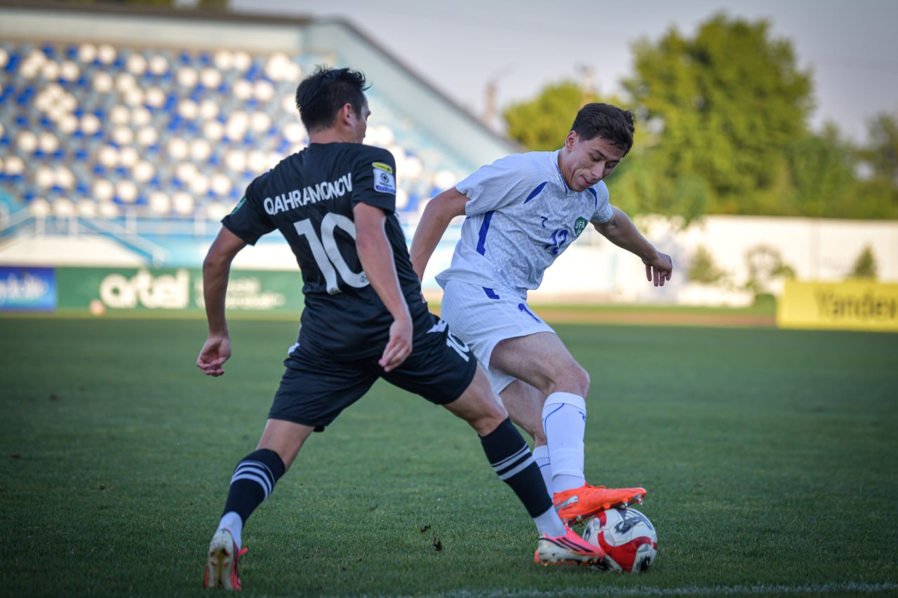 O‘zbekiston U-23 terma jamoasi «So‘g‘diyona»ni yirik hisobda mag‘lub etdi