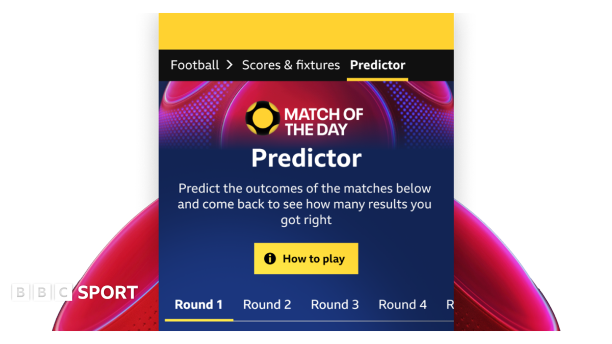 Futbol bashoratlari: Match of the Day bashorat o'yinini o'ynang
