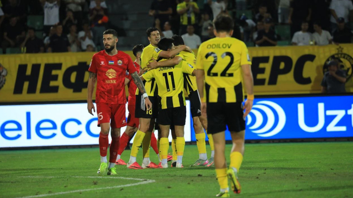 Superliga. «Neftchi» — «Qizilqum» — 5:0 (videosharh)