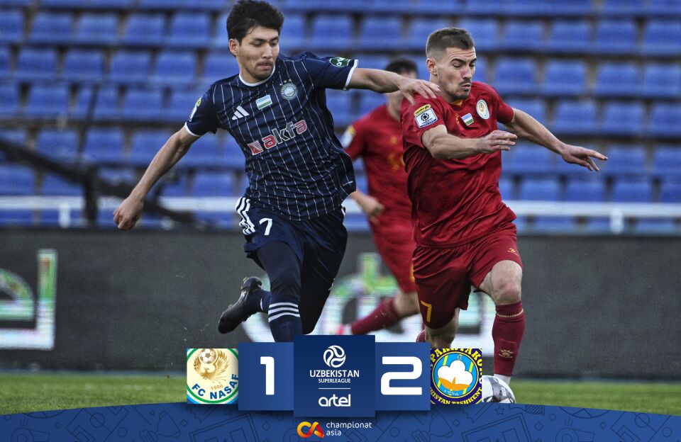 Superliga. "Paxtakor" safarda "Nasaf"ni magʻlub etdi