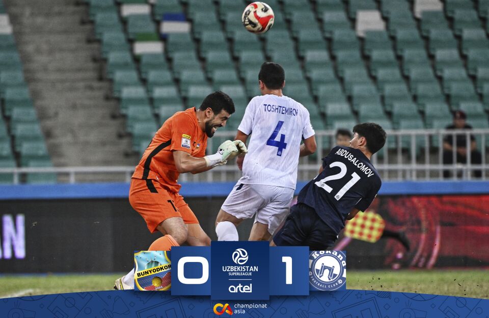 Superliga. "Qoʻqon-1912" safarda "Bunyodkor"ni magʻlub etdi