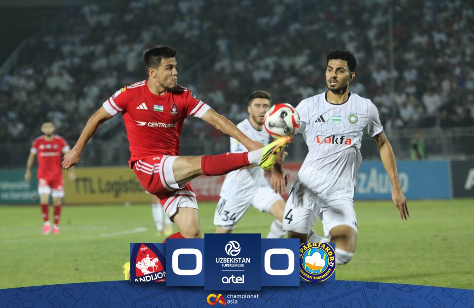 Superliga. 3 nafar futbolchi maydondan chetlatilgan toʻqnashuvda "Paxtakor" "Andijon" bilan durang oʻynadi