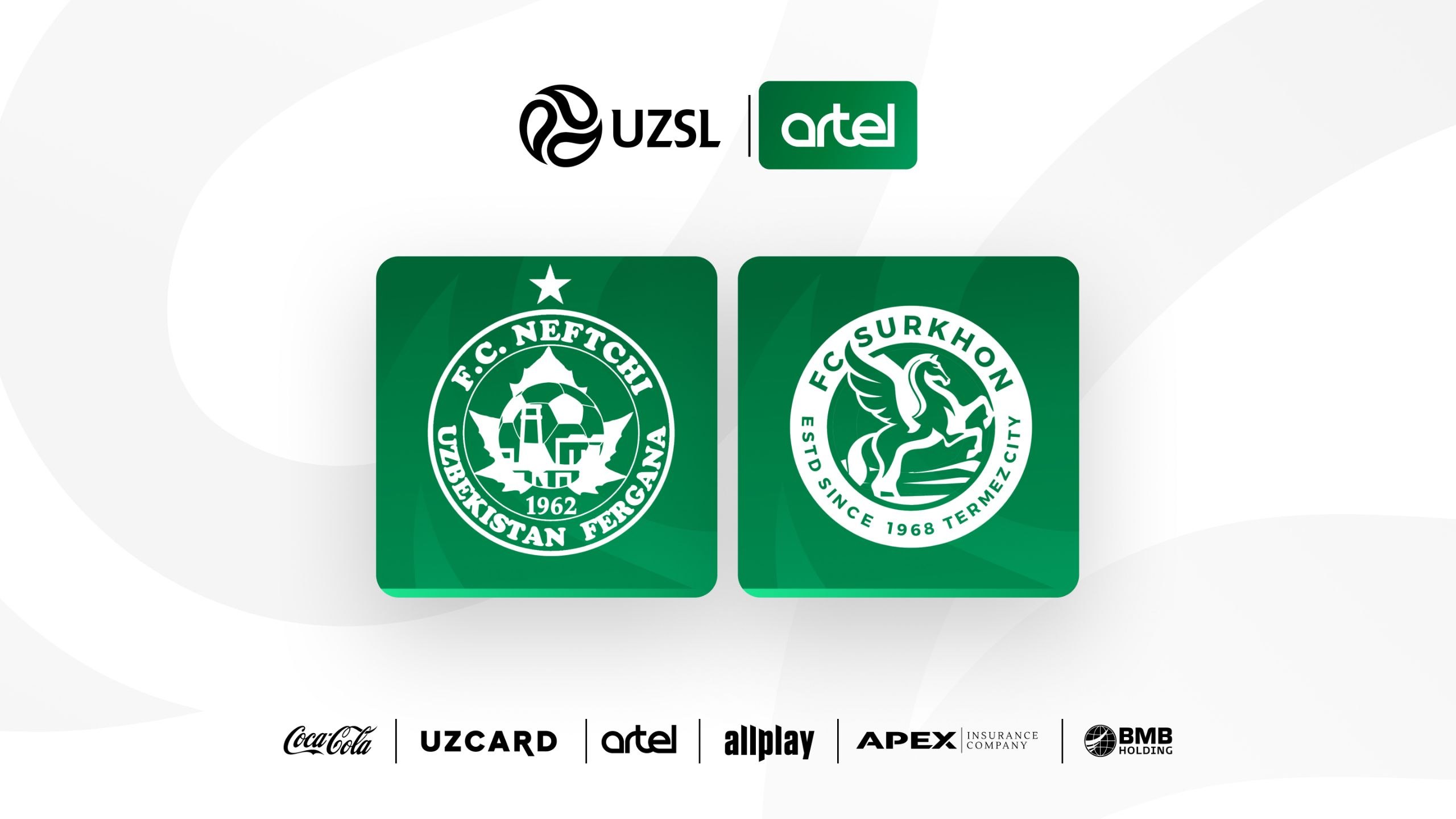Superliga. "Neftchi" — "Surxon". Tarkiblar
