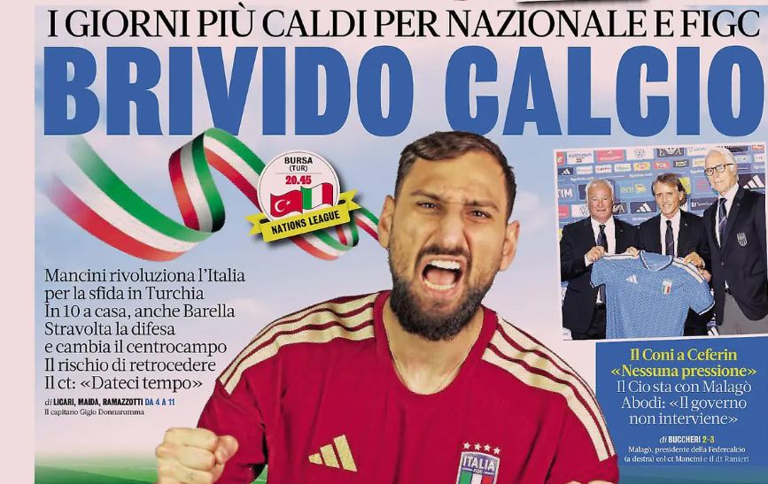 Italiya terma jamoasi uchun qiyin kunlar keldi